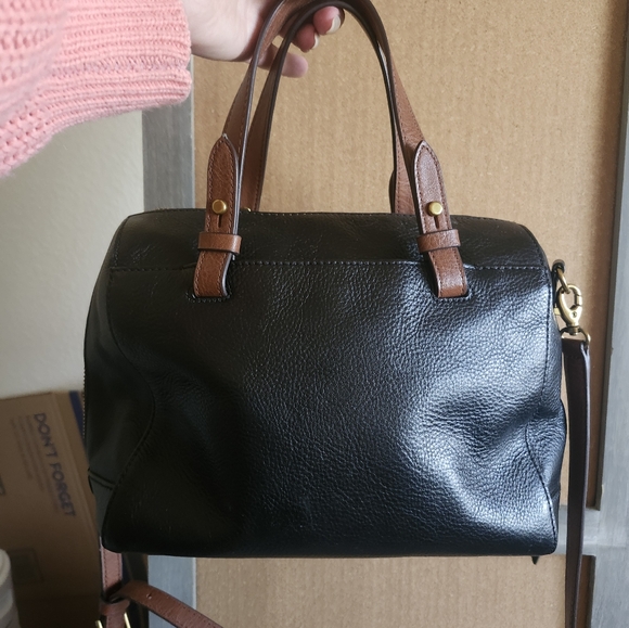 Fossil Black and Brown Crossbody Bag - Picture 3 of 8